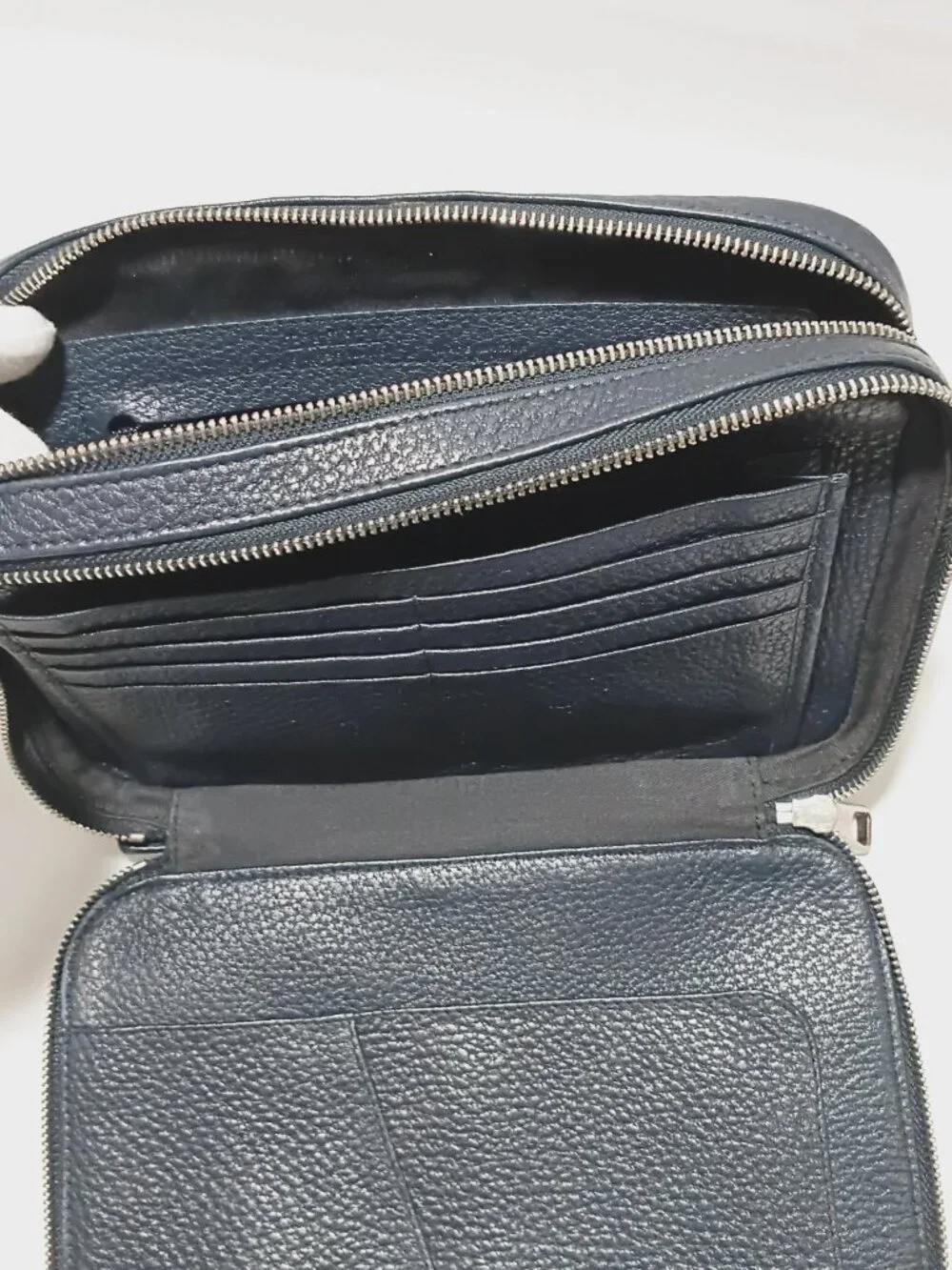 Bally Navy Leather Men’s Business Organizer/Attache/Travel Top-Handle Bag, LNC 💙